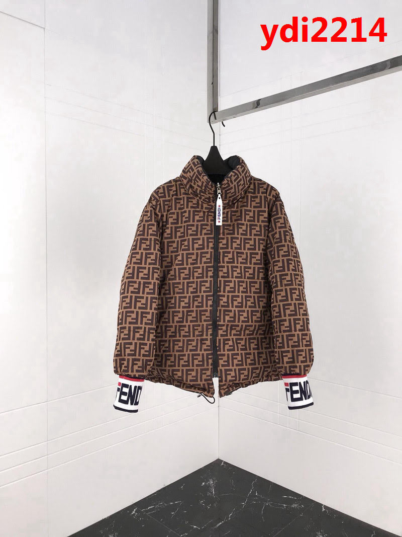 FENDI芬迪 18專櫃同步秋冬新款 全方位FF圖案 立體羽絨棉服 情侶款 ydi2214