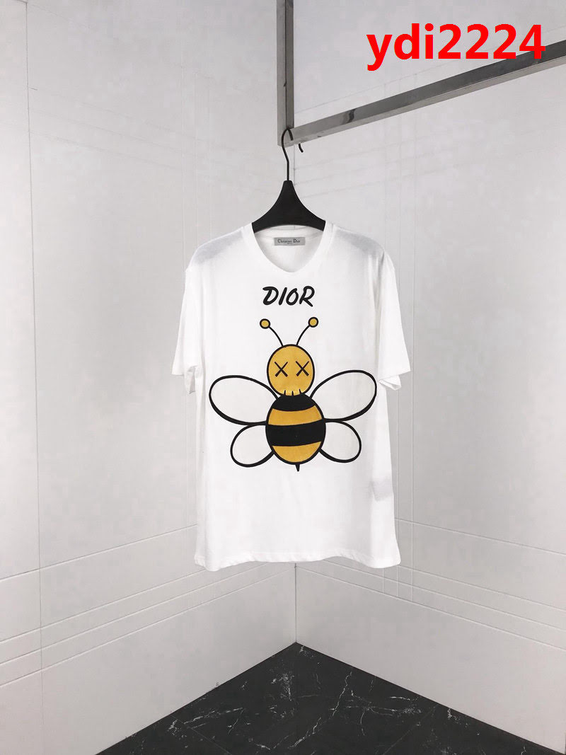 DIOR迪奧 19ss早春新款 kaws聯名系列 植絨小蜜蜂刺繡字母 定制面料 高版本男女同款 ydi2224