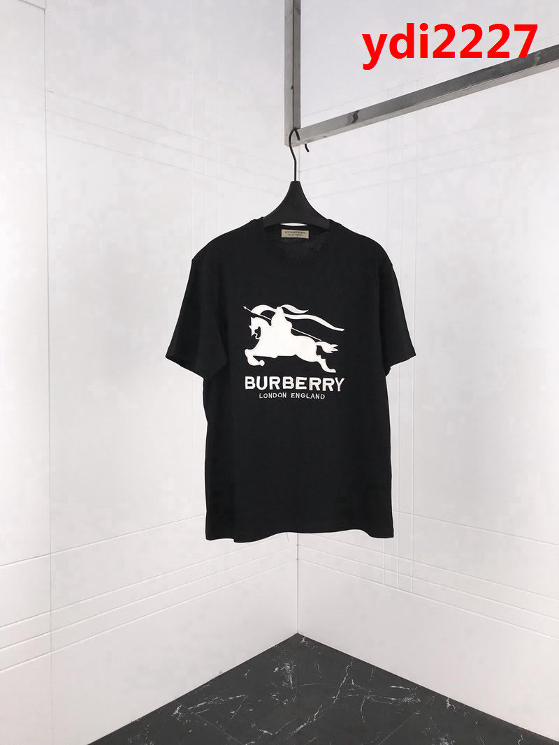 BURBERRY巴寶莉 19ss早春新款短袖 刺繡大騎士 刺繡立體字母 定制面料 高版本男女同款 ydi2227