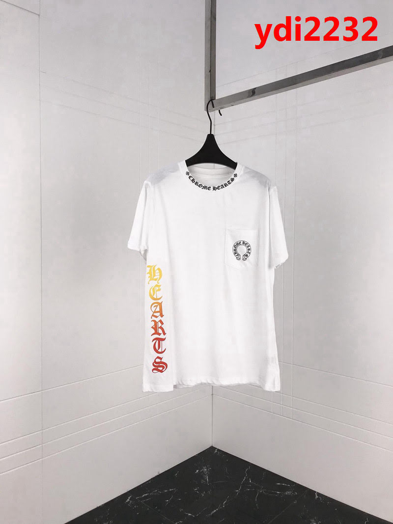 Chrome Hearts克羅心 19ss 彩虹馬蹄限定T恤 定制原版純棉面料 高版本情侶款 ydi2232