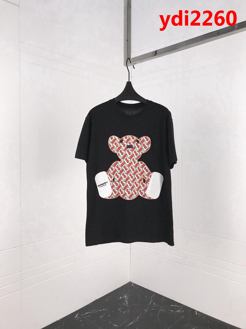 BURBERRY巴寶莉 19ss早春 全新logo系列 小熊貼布圖案短袖 原版純棉面料 高版本男女同款 ydi2260