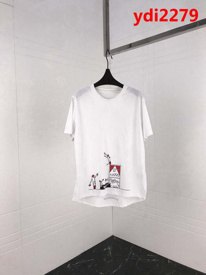 Chrome Hearts克羅心 19ss 趣味卡通印花限定T恤 定制原版純棉面料 高版本情侶款 ydi2279