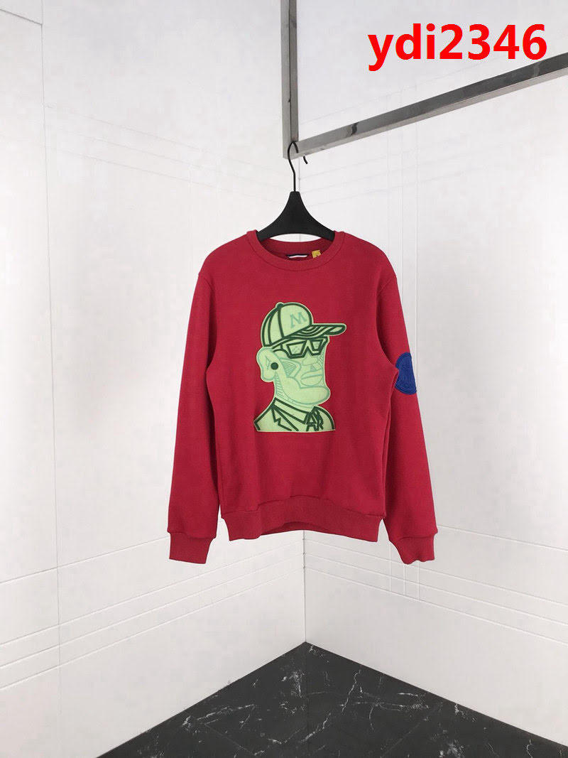 Moncler蒙口 18SS秋冬新款衛衣 定制刺繡人像章仔LOGO 定制原版抓絨面料 手感特別舒服 男女款 ydi2346