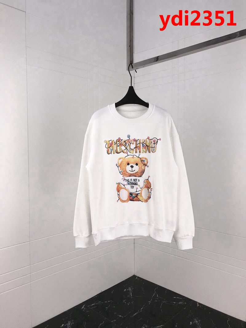 MOS莫斯奇諾 18ss 小熊彩燈耶誕節限量款圓領衛衣 純棉加絨面料 保暖性高 高版本男女同款 ydi2351