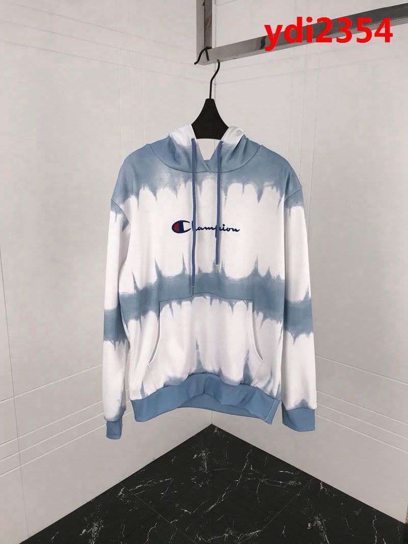 ChamPion冠軍 18ss秋冬新款衛衣 紮染漸變色 刺繡小logo 絲光混紡面料  情侶款 ydi2354
