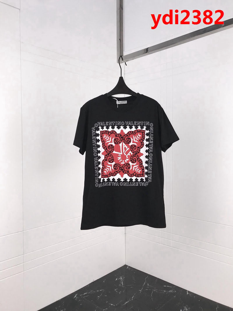 Valentino 華倫天奴 19ss早春新款 官網同步發售 蝴蝶圖騰印花短袖 定制精梳棉面料 男女同款 ydi2382