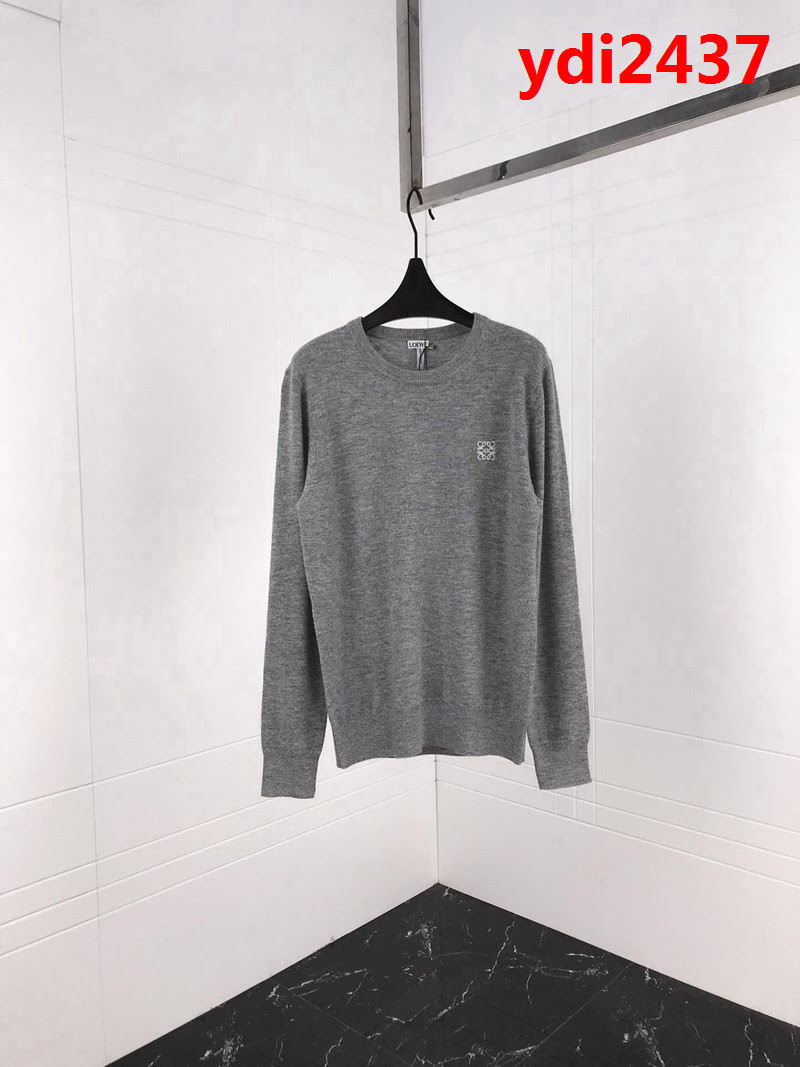 LOEWE羅意威 18SS秋冬最新款 基礎調logo刺繡 男款奴羊毛毛衣 打底百搭款式 ydi2437