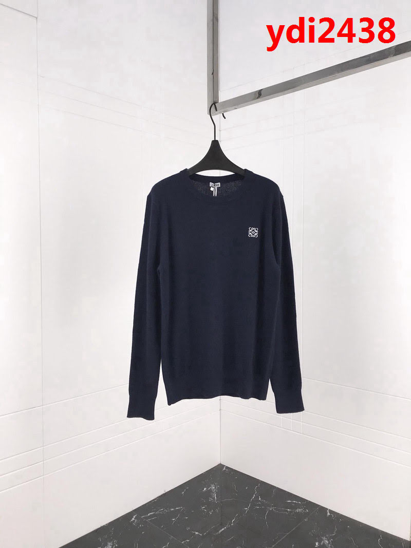 LOEWE羅意威 18SS秋冬最新款 基礎調logo刺繡 男款奴羊毛毛衣 打底百搭款式 ydi2438