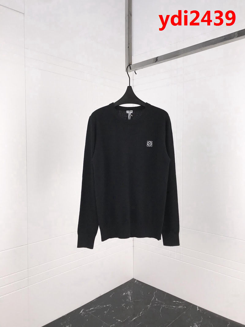 LOEWE羅意威 18SS秋冬最新款 基礎調logo刺繡 男款奴羊毛毛衣 打底百搭款式 ydi2439