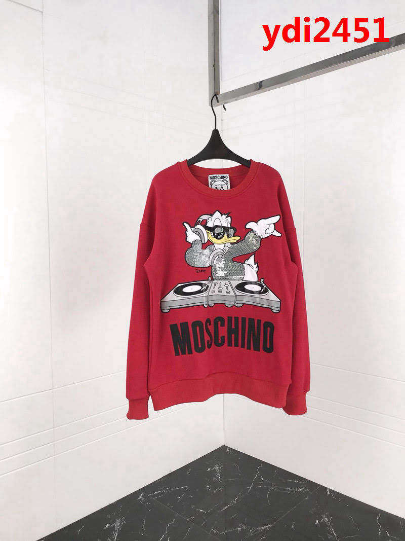 MOSCHIN莫斯奇諾 限量迪士尼系列 最高版本拼色印花 貼布刺繡衛衣 OS寬鬆版型 男女同款 ydi2451