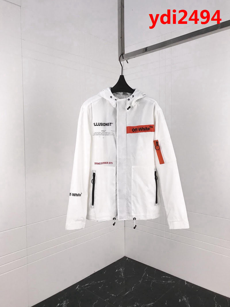 OFF-white 原單管道貨 原版五金配件 19ss春季新款 男款風衣外套 ydi2494