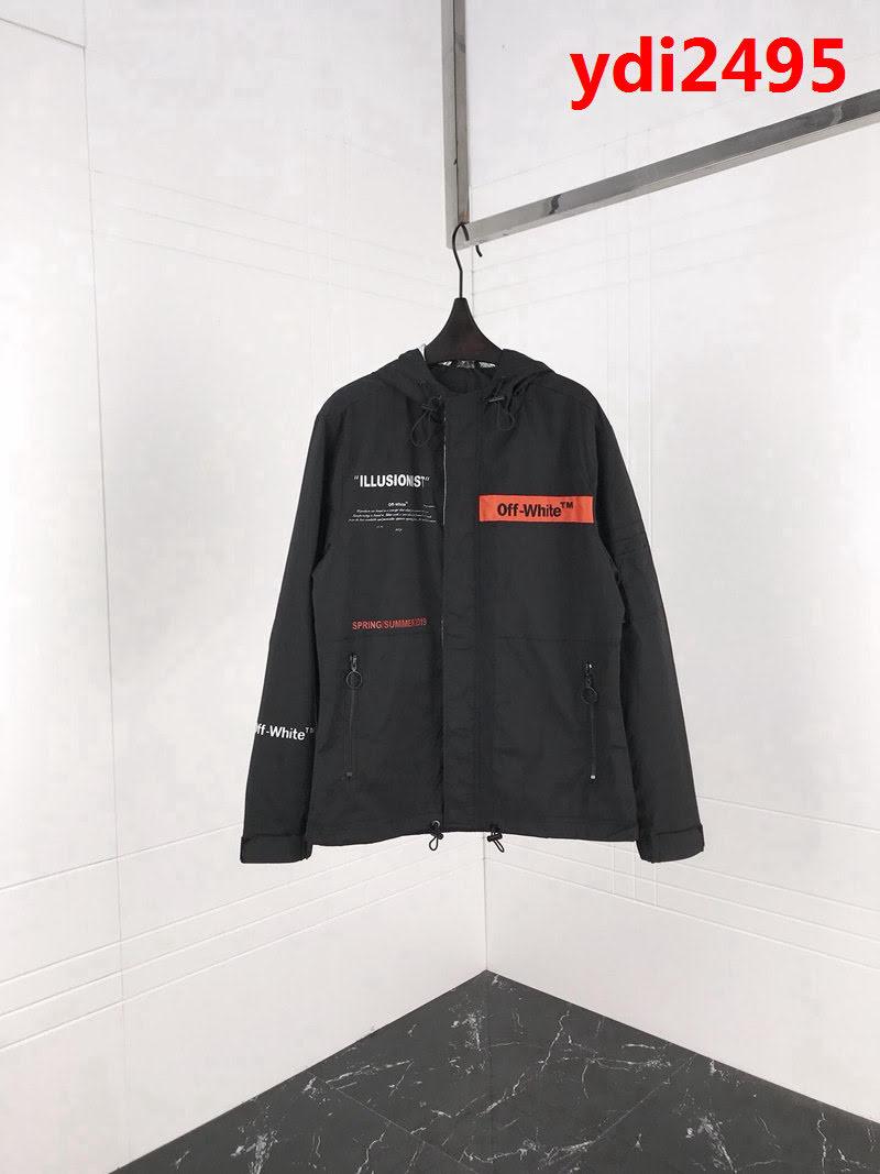 OFF-white 原單管道貨 原版五金配件 19ss春季新款 男款風衣外套 ydi2495