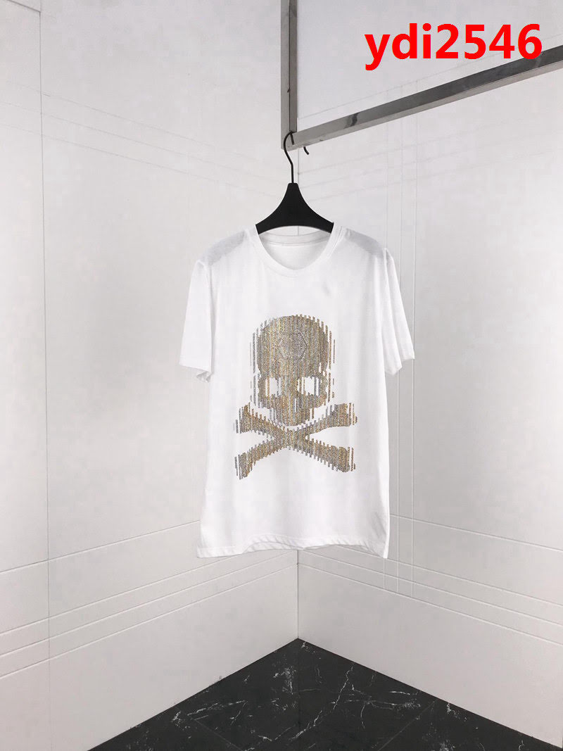 pp 19ss早春 燙鑽短袖 大幅度進口奧鑽燙鑽工藝 定制絲光棉 工藝細節完美 ydi2546