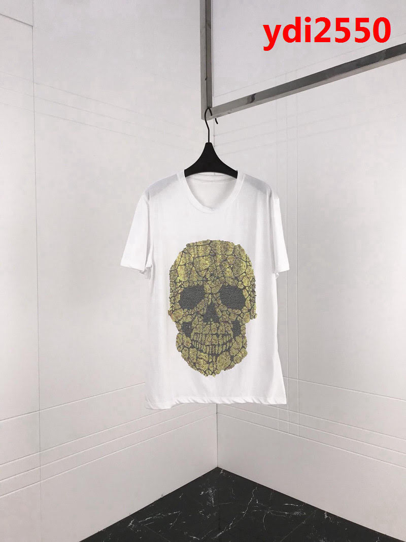 pp 19ss早春 燙鑽短袖 大幅度進口奧鑽燙鑽工藝 定制絲光棉 工藝細節完美 ydi2550