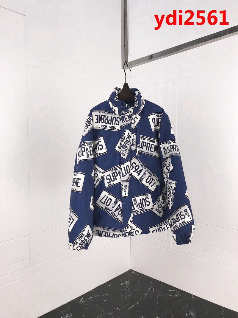 SUPREME 18Aw SuP車牌 麵包羽絨服 超級厚重 防風斜紋純棉 羽絨服 男女同款 ydi2561