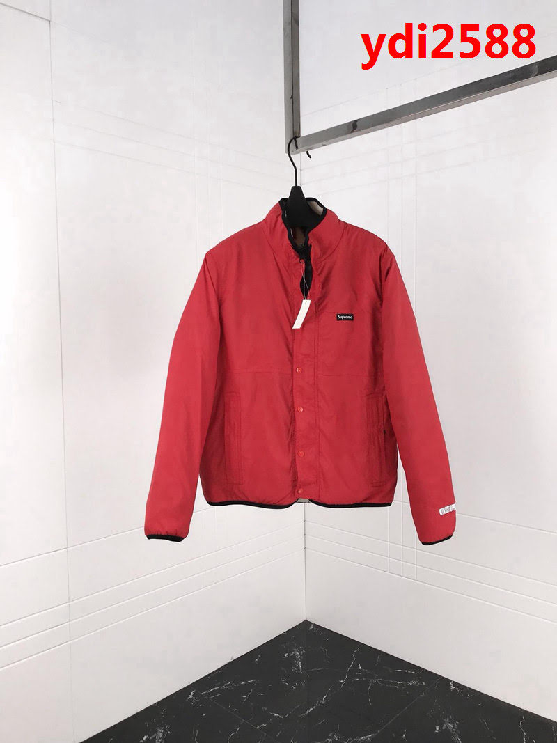 SUPREME 18FW 雙面穿 定制提花羊羔絨 男款棉服 ydi2588