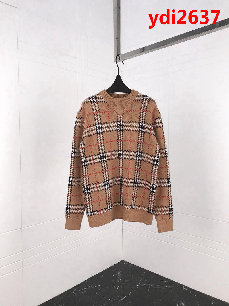 BURBERRY巴寶莉 18ss秋冬新款針織毛衣 延誤經典格紋系列 官網同步發售 男女同款 ydi2637