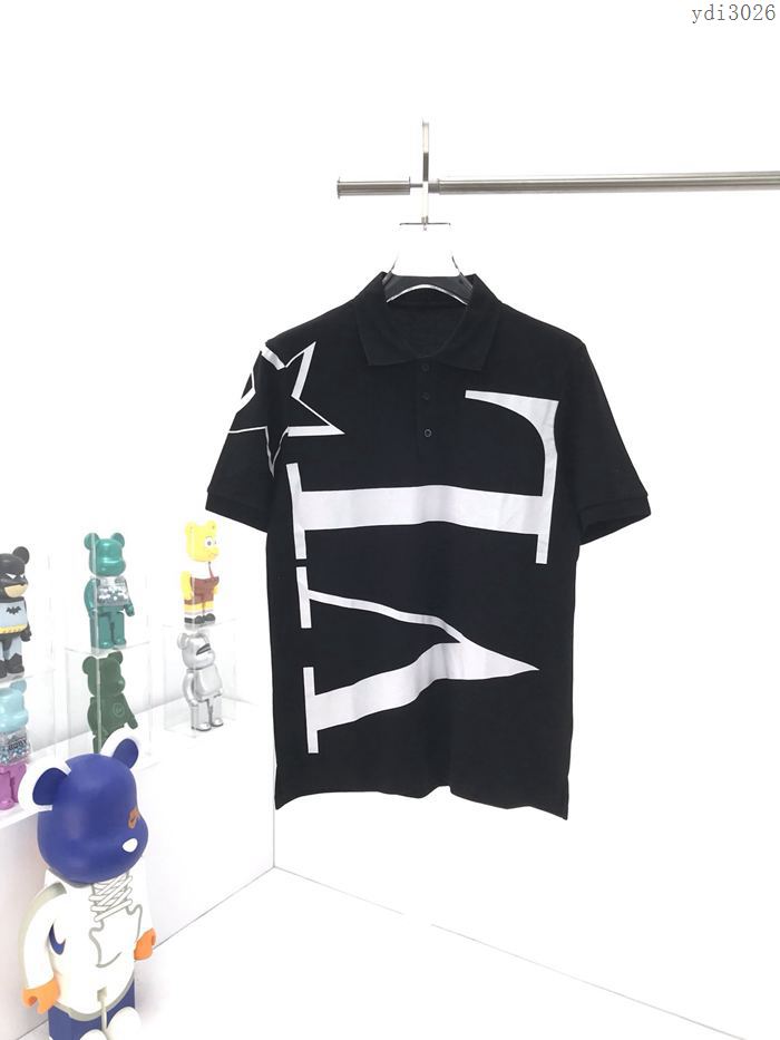 Valentino男裝 華倫天奴2020新款五星大字母短袖polo衫  ydi3026