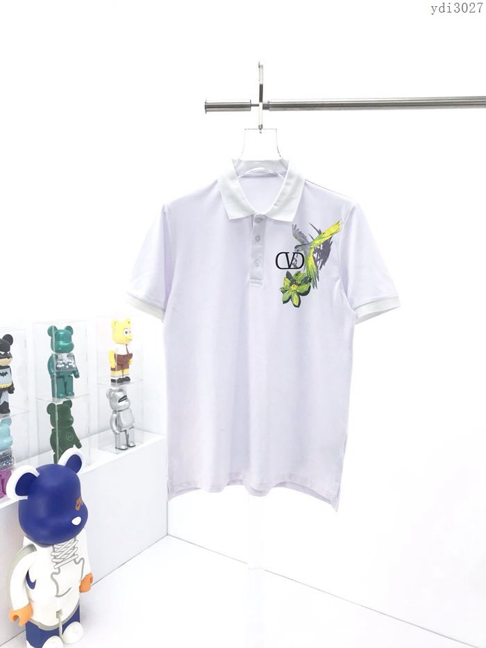 Valentino男裝 華倫天奴2020新款花卉飛鳥印花短袖polo衫  ydi3027