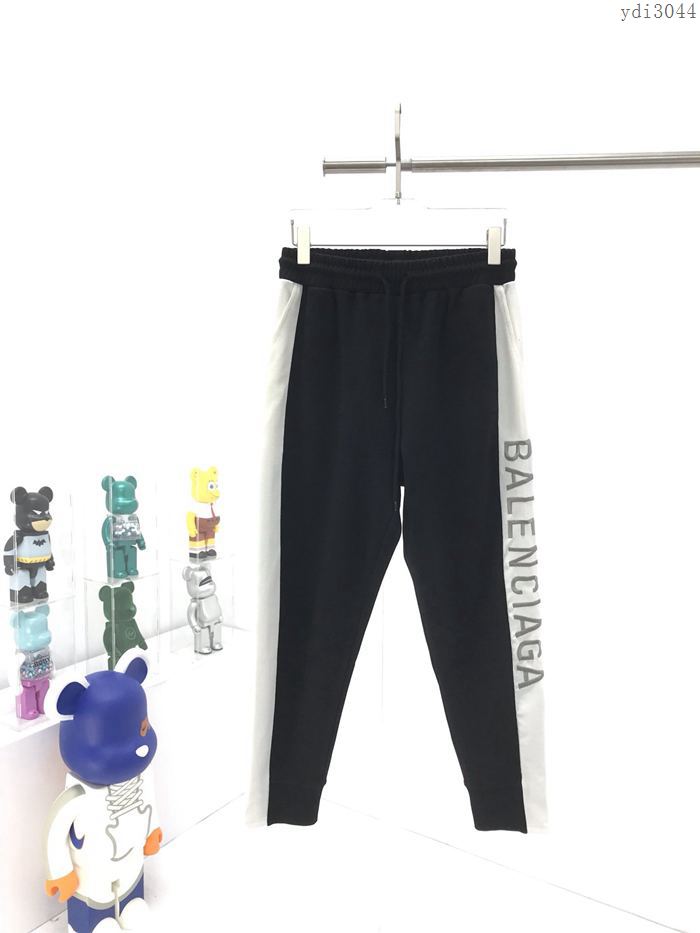 Balenciaga男裝 巴黎世家秋冬百搭單品側面刺繡九分褲  ydi3044