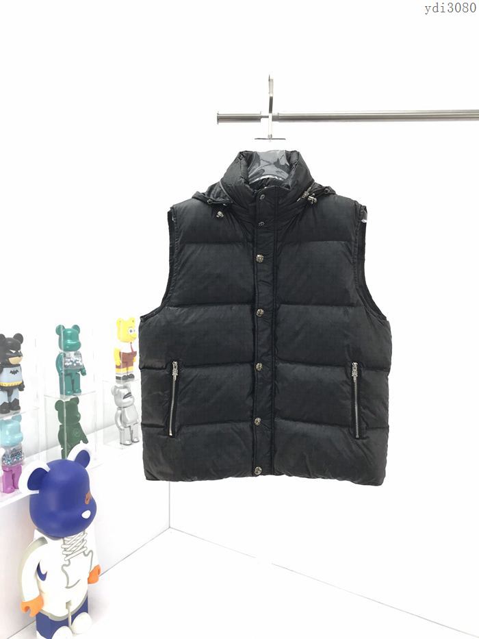 Chrome Hearts男裝 克羅心秋冬新款標誌logo印花羽絨服馬甲  ydi3080
