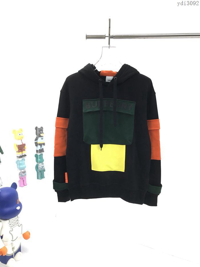 Burberry男裝 巴寶莉新款拼色連帽衛衣 Burberry運動休閒外套  ydi3092