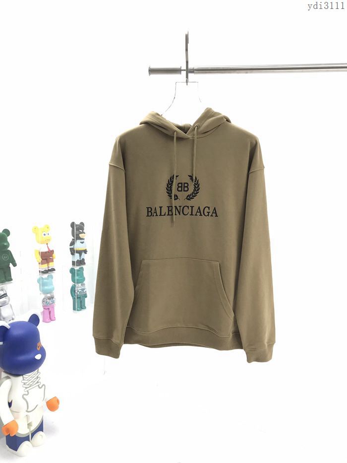 Balenciaga男裝 巴黎世家20年秋冬新款麥穗徽標印花連帽衛衣 男女同款  ydi3111