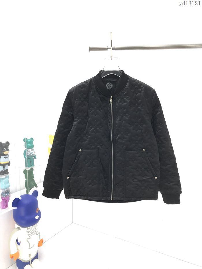 Chrome Hearts男裝 克羅心秋冬新款滿印十字logo壓花羽絨服  ydi3121