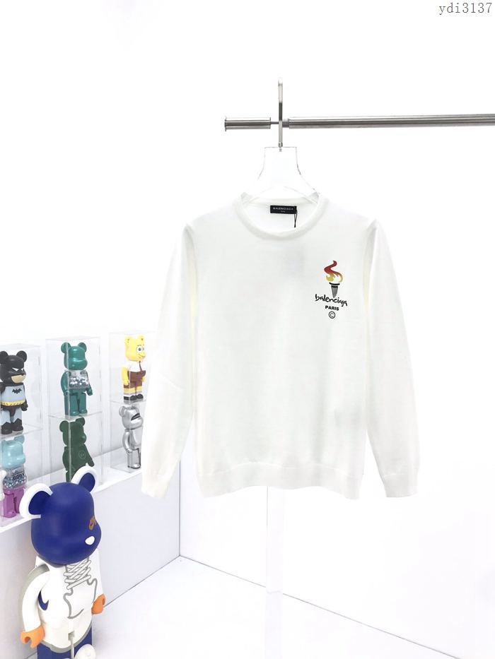 Balenciaga男裝 巴黎世家20AW秋冬新款火炬印花毛衣 高版本男女同款  ydi3137