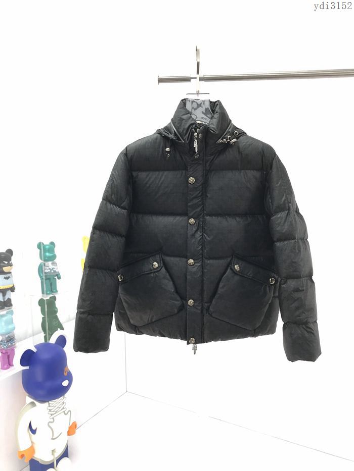 Chrome Hearts男裝 克羅心秋冬新款暗紋印花大口袋羽絨服  ydi3152