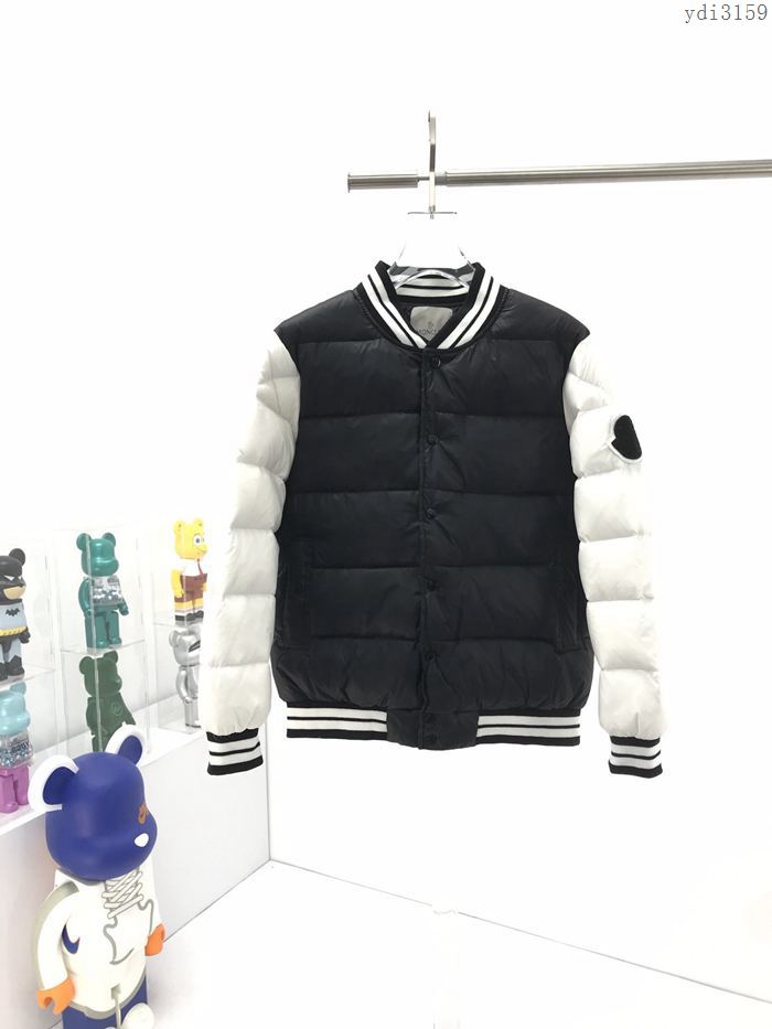 Moncler男裝 蒙口2020新款插肩撞色穿羽絨服 Moncler男士秋冬外套  ydi3159