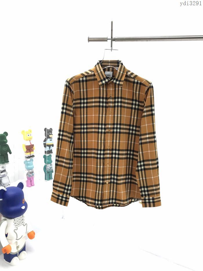 Burberry男裝 巴寶莉新款格紋棉質法蘭絨襯衫 Burberry男士格子襯衫  ydi3291