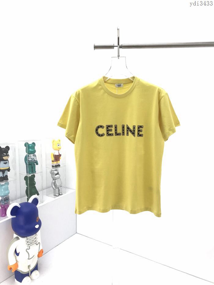 CELINE男裝 賽琳20SS膠囊系列柳丁裝飾短袖 寬鬆版型  ydi3433