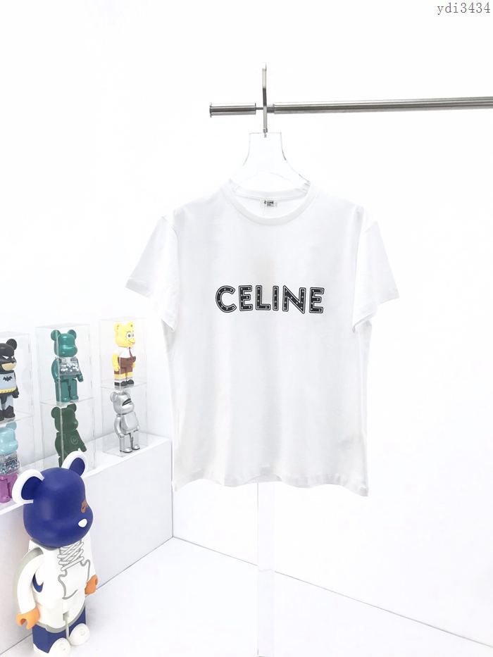 CELINE男裝 賽琳20SS膠囊系列柳丁裝飾短袖 寬鬆版型  ydi3434
