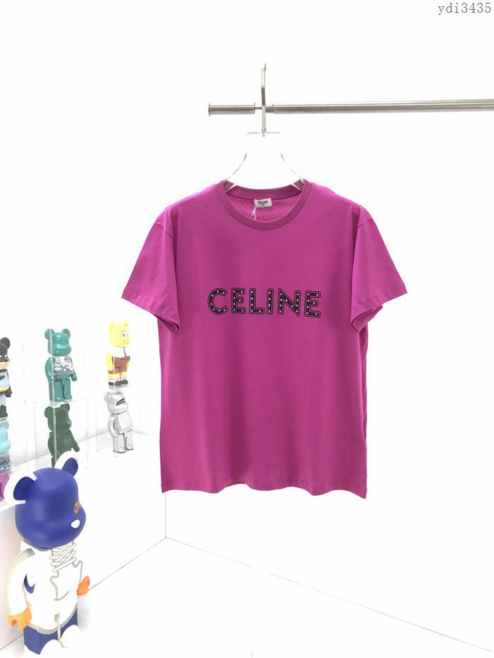 CELINE男裝 賽琳20SS膠囊系列柳丁裝飾短袖 寬鬆版型  ydi3435