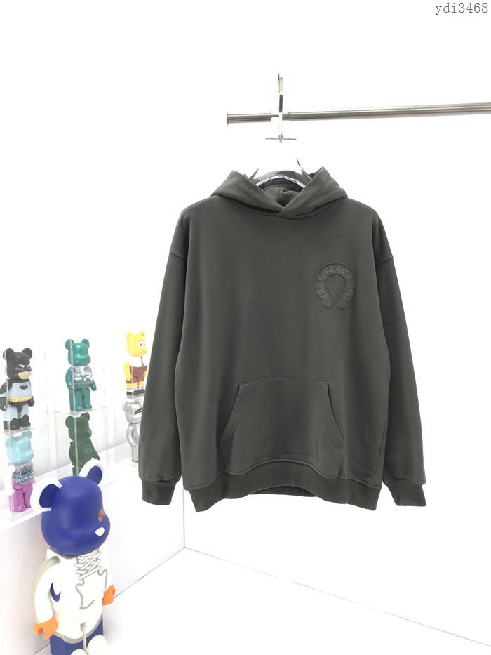 Chrome Hearts男裝 克羅心20秋冬限量款重工加絨連帽衛衣 男女同款寬鬆版型  ydi3468