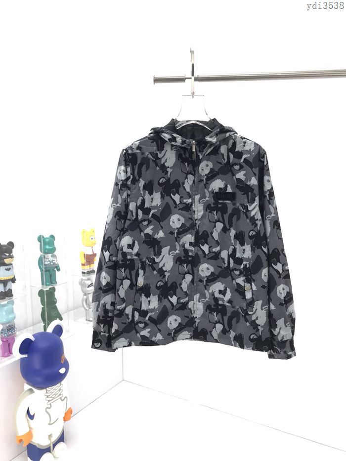 Dior男裝 迪奧2020秋冬秀場新款連帽風衣 官網最新花卉系列  ydi3538