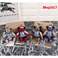 BURBERRY巴寶莉 Thomas 泰迪熊吊飾 蘇格蘭精紡格紋羊絨  Bhq1017