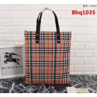 BURBERRY巴寶莉 小號棉質帆布購物袋 vitage復古格紋 2131  Bhq1035