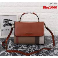 BURBERRY巴寶莉 2018最新 格紋帆布 女士手提包 39906  Bhq1060