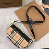 Burberry專櫃新款女包 巴寶莉時裝秀款格紋肩背包  db1172
