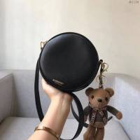 Burberry專櫃新款女包 巴寶莉黑色單肩包精巧的圓Louise路易絲包  db1184