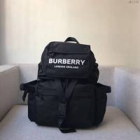 Burberry專櫃新款雙肩包 巴寶莉黑色帆布男士後背包  db1192