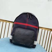 Burberry專櫃新款雙肩包 巴寶莉Canvas格紋男士雙肩後背包  db1197