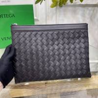 Bottega veneta高端男包 98081 寶緹嘉頂級胎牛皮手包 BV經典款編織男士手拿包  gxz1190
