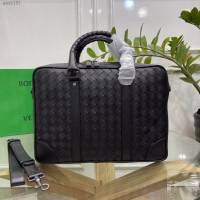 Bottega veneta高端男包 98083 寶緹嘉原單胎牛皮男包 BV經典款編織男士手提公事包  gxz1191
