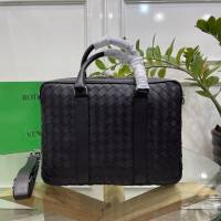 Bottega veneta高端男包 98082 寶緹嘉原單胎牛皮男包 BV經典款編織男士手提公事包  gxz1192