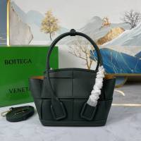 Bottega veneta高端女包 KF008 寶緹嘉荔枝紋松石綠arco29 BV經典款mini手拎肩背包  gxz1220