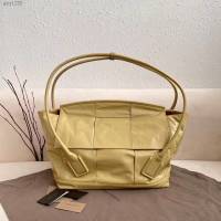 Bottega veneta高端女包 96009 寶緹嘉新款Arco48油蠟皮包 BV經典款小牛皮質中號手提包  gxz1225