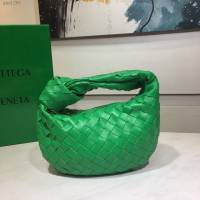 Bottega veneta高端女包 98080小號 寶緹嘉爆款jodie新版本2代編織打結圓形hobo包 BV經典款羊皮手工編織女包  gxz1256